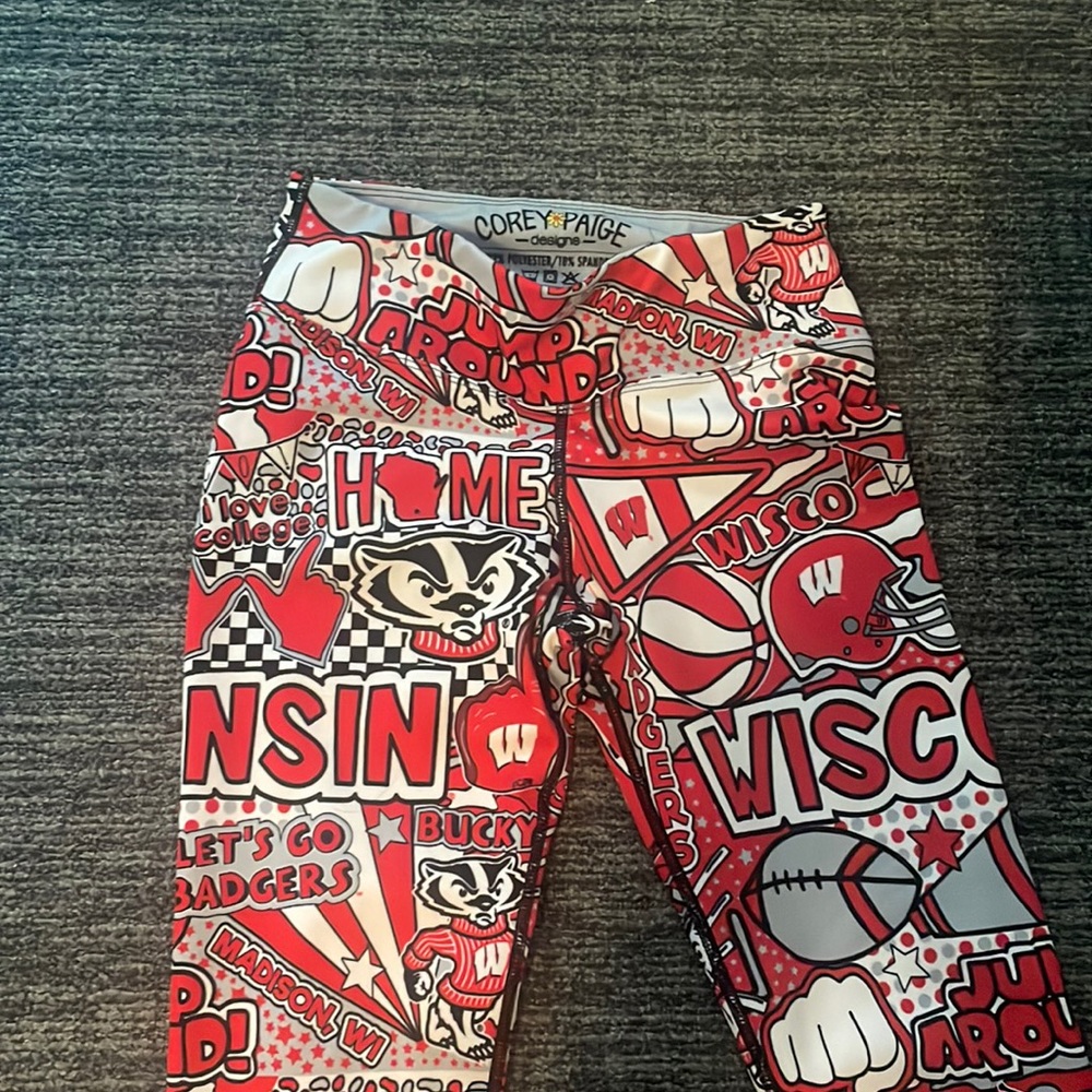 COREY PAIGE WISCONSIN BADGERS LEGGINGS